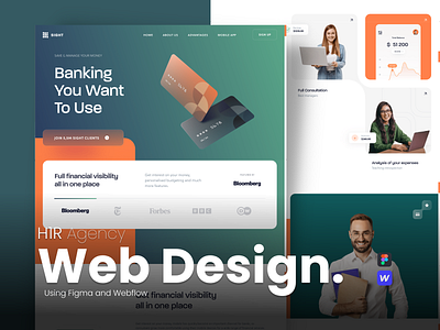 SIGHT - Banking banking figma uiux web desin webflow
