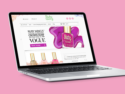 Website | E-commerce | Ruby Wing colorful ecommerce fun shop ui ux web design web development website young