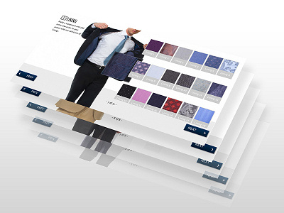 Project Highlight: MdT Customization clean clothing ecommerce minimal suits web design