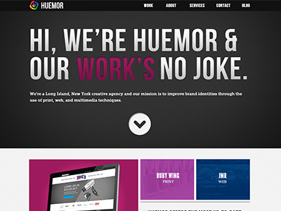 Huemor New Web Design