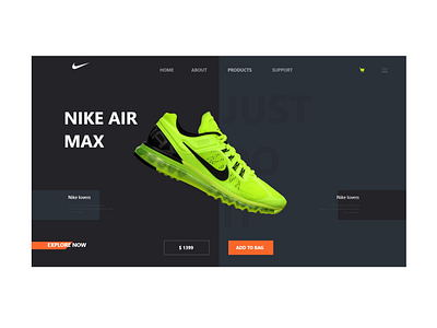 NIKE LANDING PAGE UI