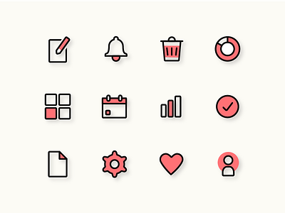 Daily Icons #2 daily geometric graphic icon icons personal setting system