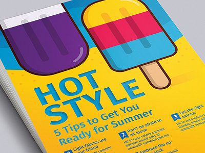 Summer Ice Cream Flyer Template