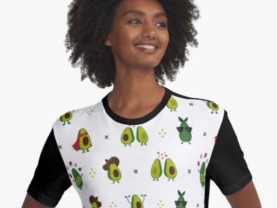 Avocado T-Shirt avocado cartoon cute food graphic design green humor mexican pattern superhero vegan