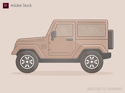 Off-road vehicle Extreme Sports 4x4 icon flat 4x4 car computer graphic design driving extreme sports flat icon illustration land vehicle off road side view