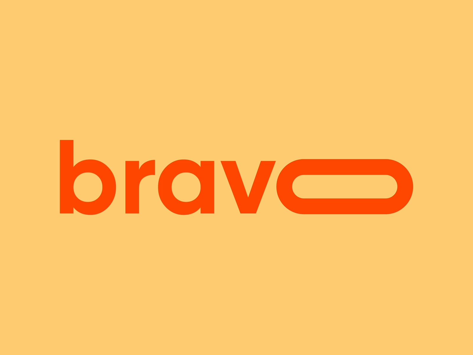 bravo animated animated logo animation gif logo orange typography