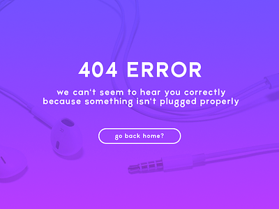 008 Daily UI — 404 error 404 colors daily100 dailyui error font page simple text ui web