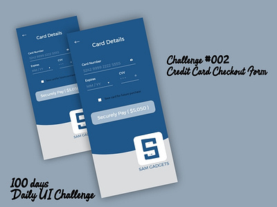 Credit Card Checkout Form. 100 days app beginner branding dailyui design ui