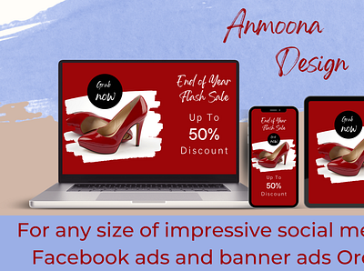 Anmoona Design branding design facebook ads graphic design logo post design