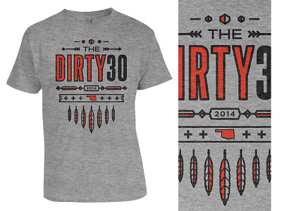 2014 Dirty 30 Shirt 5k design dirty event race shirts type