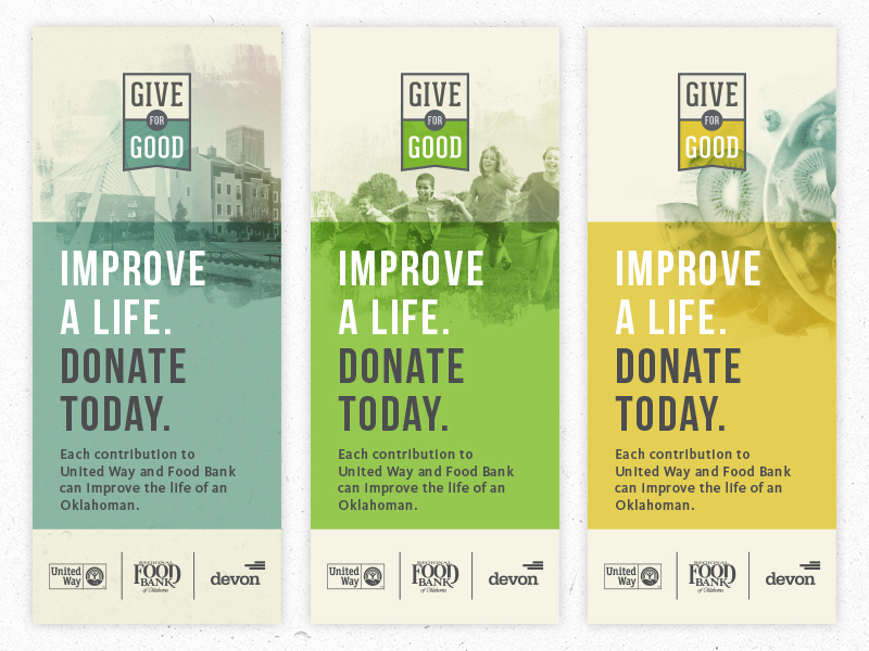 Give for Good Banners by James Hugo on Dribbble