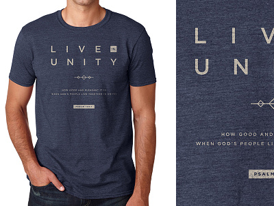 Shirt blue psalms scripture shirt unity