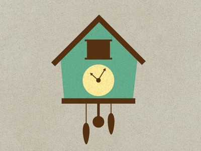 Cuckoo after effects animation clock cukoo design graphic illustration