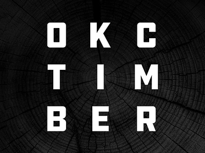 OKC Timber art brand logo typography webdesign woodworking