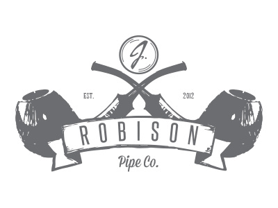 J Robison Pipe Co. banner handmade pipe smoke