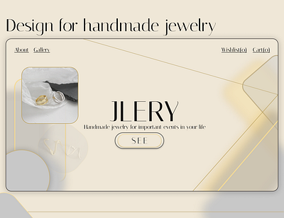 Elegant design for handmade jewelry branding design graphic design ui ux
