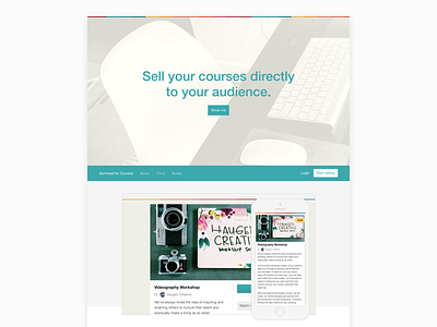 Landing Page for Courses