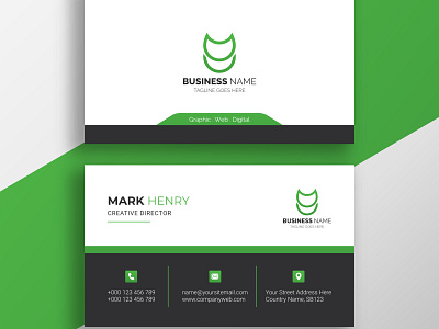 unique, creative, modern, professional business card design branding business card logo