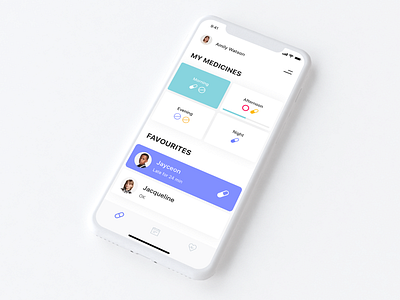 WIP - Medical Reminder App drugs ios medical medicine minimalism mobile mobile app notifications pills ui ux