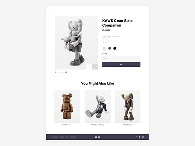 KAWS — Online store (Product page)