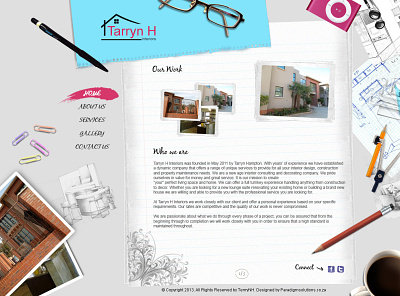 Tarry N H Interiors Website | Landing Page | UI Design design graphic design home page homepage landing page logo site ui ui design uiux uiux design user interface web design website website design