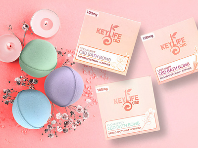 Bath Bombs Packaging design