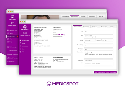 Medicspot Redesign design desktop hill jared medicspot sketch telemedicine ui ux video