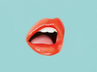 Lips glossy illustration lips