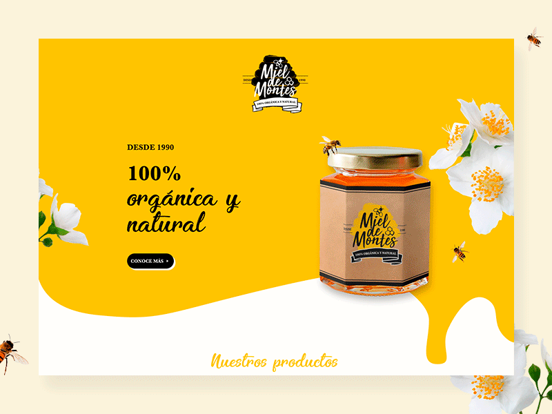 Honey website bees honey web web design