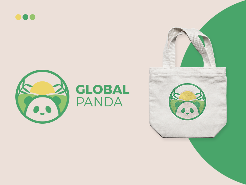 Logo Challenge Panda branding illustration panda logo