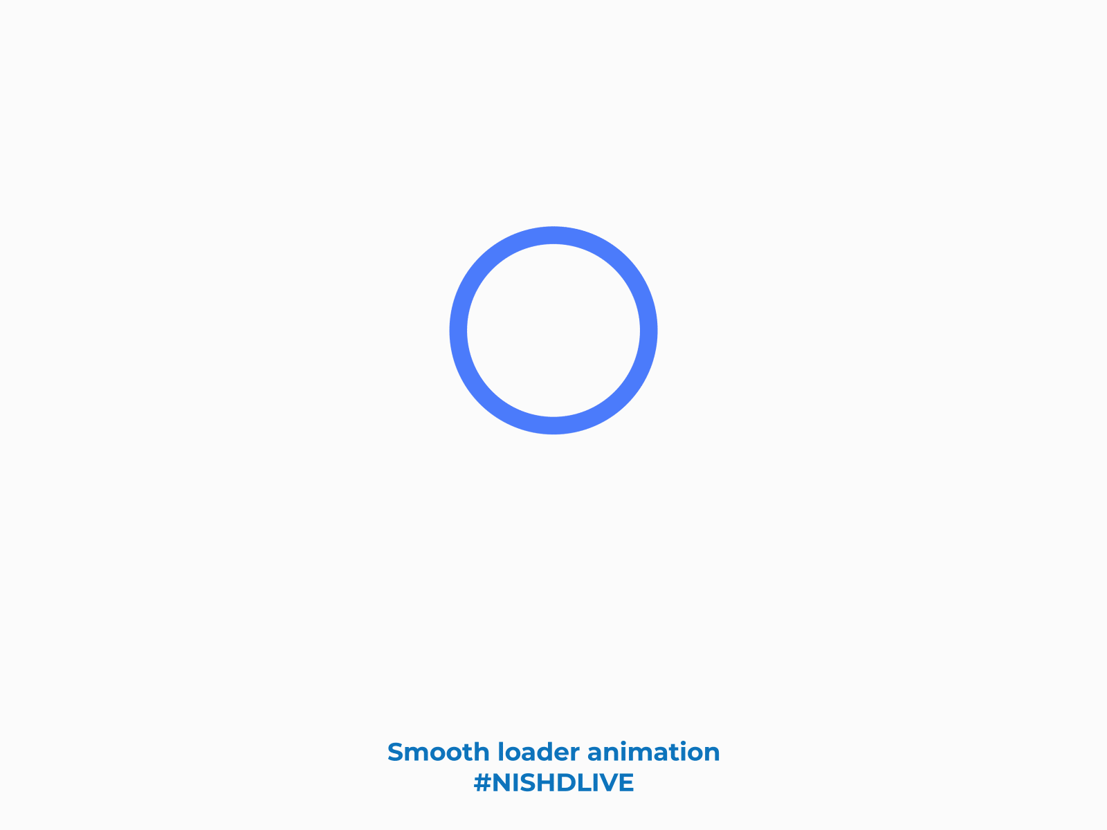Smooth Loader Animation animation app design flat icon loader animation minimal nishdlive smooth loaer ui ui animation ux web