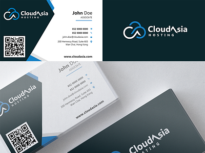 CloudAsia - Business Card Design adobe illustrator branding business card business card design cloud computing logo design it business card it business card nishdlive