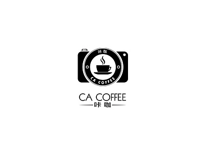 Ca Coffee - Logo Design cafe logo camera camera logo camera store coffee logo coffee shop lens logo nishdlive shop logo