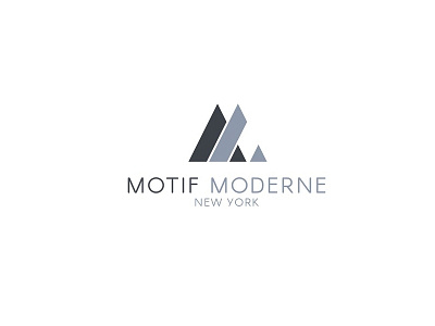 Motif Moderne - Logo Design apparel fashion logo modern monochrome nylogo simple