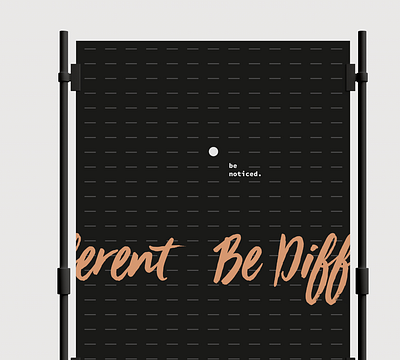 be noticed. lines poster poster design