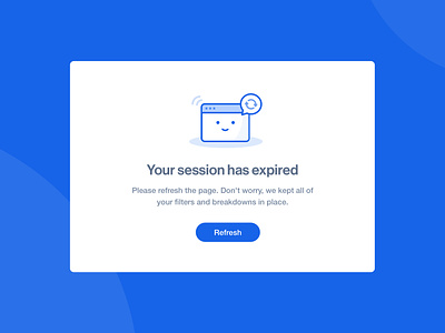 Session expired dialog ui