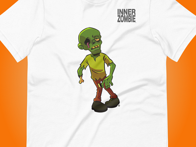Victor the Zombie Tee by InnerZombie design graphic design illustration t shirt design t shirts zombie
