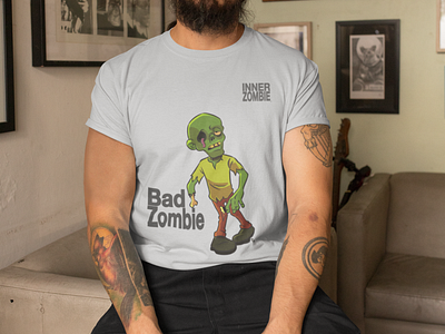 Bad Zombie Tee by InnerZombie