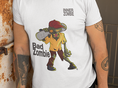 Bad Zombie Tee by InnerZombie