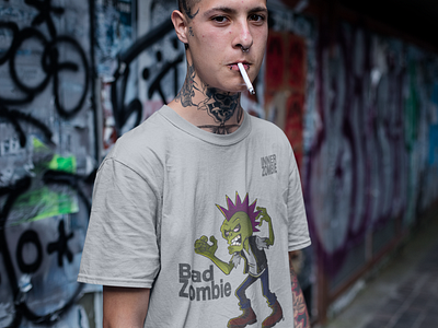 Bad Zombie Tee by InnerZombie