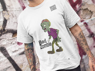 Bad Zombie Tee by InnerZombie