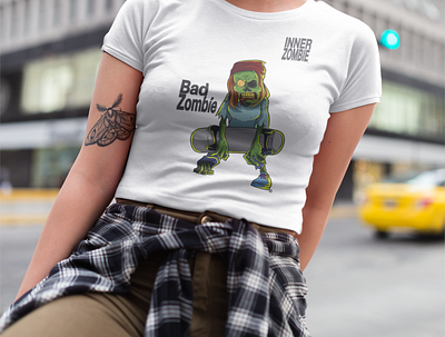 Bad Zombie Tees by InnerZombie design graphic design illustration t shirt design t shirts zombie