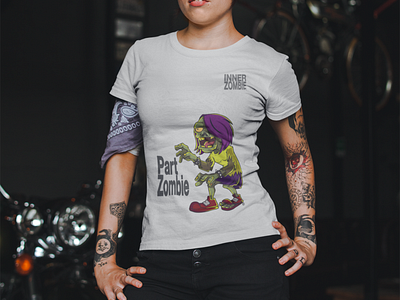 Part Zombie Tee by InnerZombie