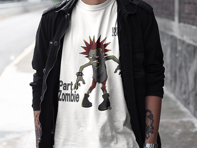 Part Zombie Tee by InnerZombie