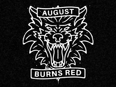August Burns Red - Rip and Shred apparel august burns red band illustration merch texture traditional tattoo wolf