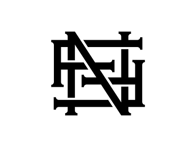 Flag Nor Fail: Monogram apparel fitness flag nor fail icon letters logo mark merch monogram serif type