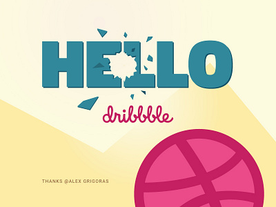 Hello, Dribbble! first shot hello dribbble