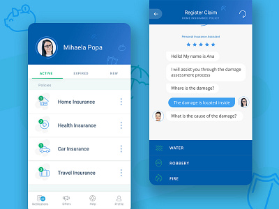 Insurance Wallet - App Design app brandhow creative agency designer digital digital agency icons insurance mobile app mobile app design ui ui ux uidesign ux design web