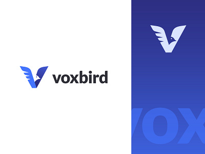 voxbird-logo brand branding branding agency creative agency design graphic design identity design lettering logo telecommunication vector