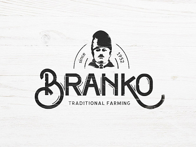 BRANKO - Product Branding black white brand branding characer creative agency farming illistration label lettering logo package typography vector vintage